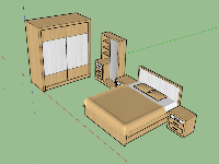 Nội thất,nội thất phòng ngủ,Nội thất phòng ngủ sketchup,phòng ngủ,interior bedroom